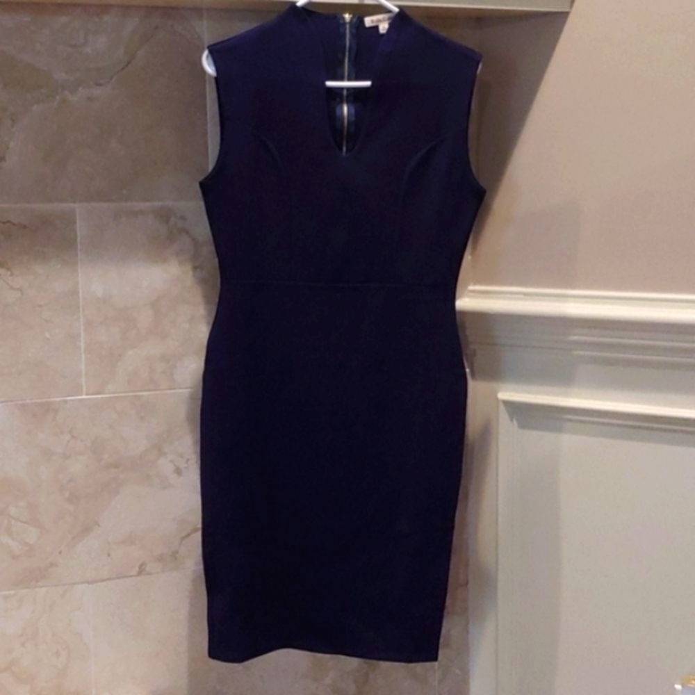 Navy blue cocktail dress